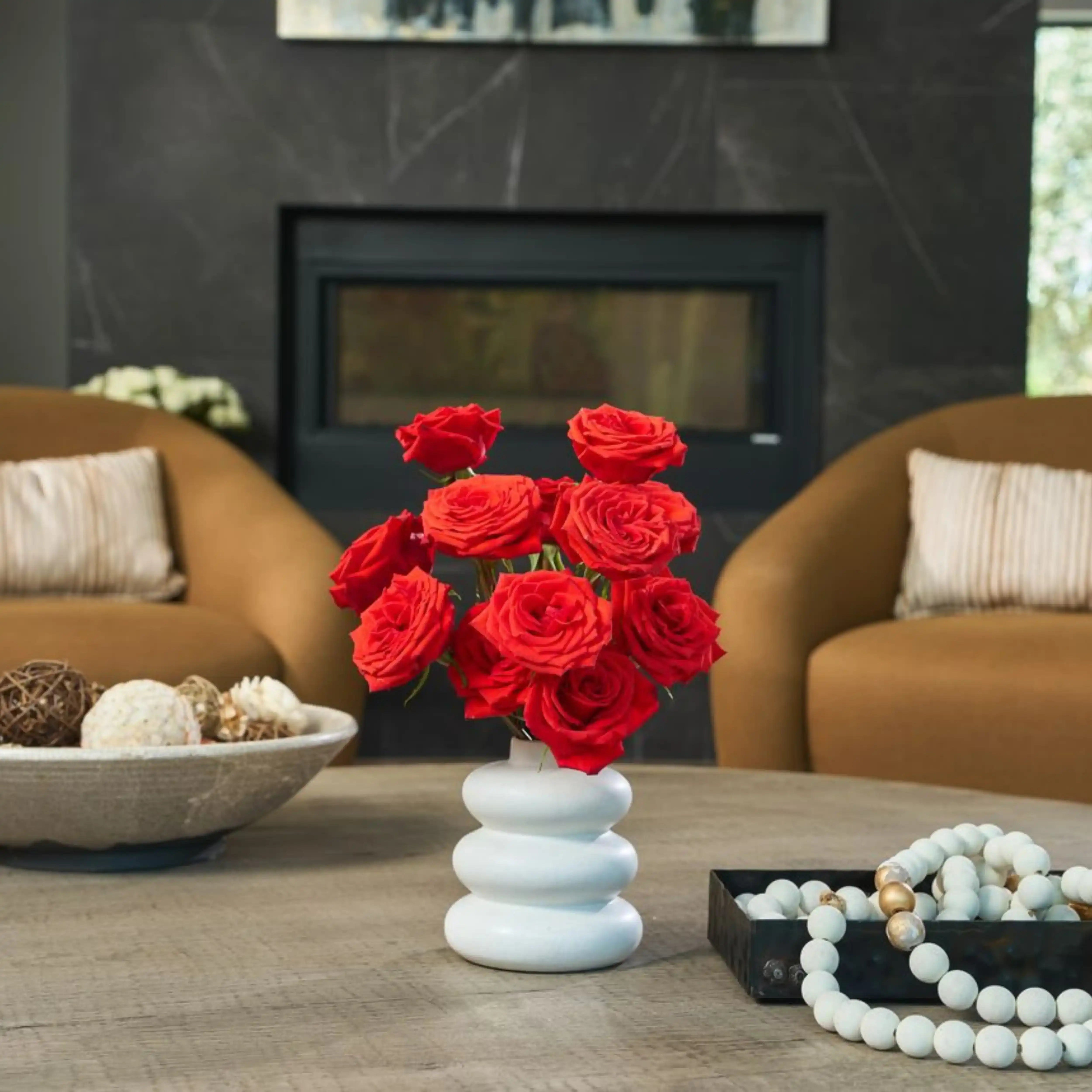 Nina™ Timeless Red-Orange Rose | April & Ashley