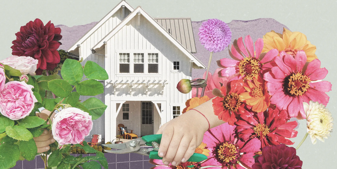 Gardening collage